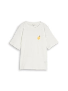 Tom Tailor Crew Neck Croche női póló