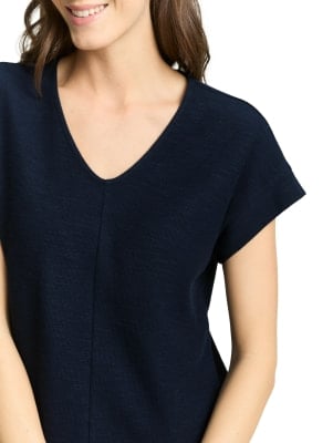 Tom Tailor Structure V-Neck női póló Tom Tailor Structure V-Neck női póló