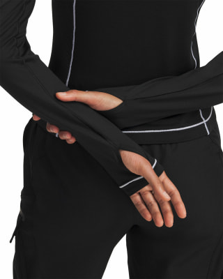 Under Armour ColdGear Novelty langarm Laufshirt mit Halfzip