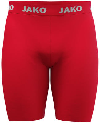 Rote, eng anliegende Shorts mit JAKO-Logo auf dem Bund. Rote, eng anliegende Shorts mit JAKO-Logo auf dem Bund.