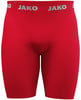 Rote, eng anliegende Shorts mit JAKO-Logo auf dem Bund.