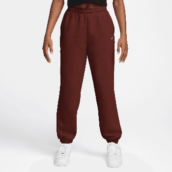 Nike Jogginghose für Damen in Dunkelbraun mit weißem Logo.