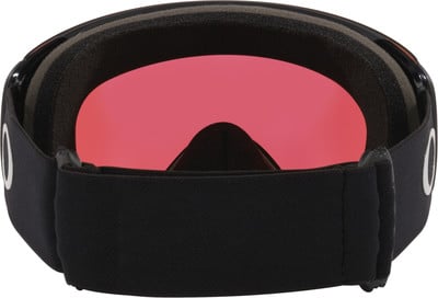 Skibrille mit roter Linse und schwarzem Riemen. Skibrille mit roter Linse und schwarzem Riemen.