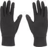 Schwarze Handschuhe mit rutschfestem Dreiecksmuster auf der Handfläche.