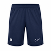 Dunkelblaue Shorts mit Nike-Logo und Initialen IN.