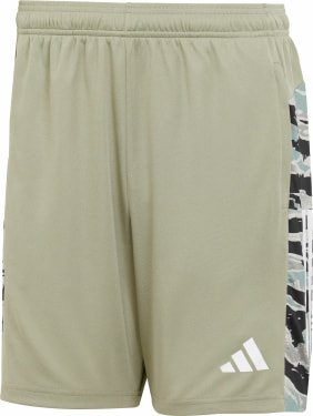 Train Essentials Camo 3-Streifen Shorts