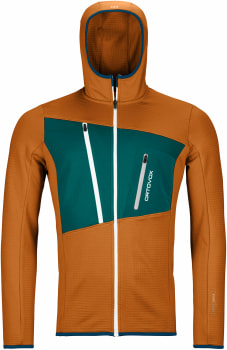 Ortovox Fleece Grid Fleecejacke mit Kapuze