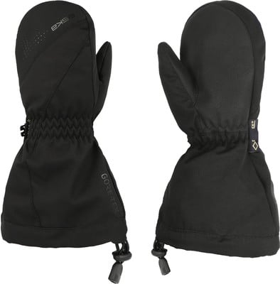 Schwarze Skihandschuhe mit GORE-TEX-Technologie und EXSE-Logo. Schwarze Skihandschuhe mit GORE-TEX-Technologie und EXSE-Logo.
