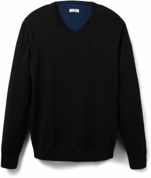 Tom Tailor Basic V-Neck férfi pulóver