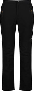 Schwarze Outdoorhose mit Reißverschlusstaschen und CMP-Logo.