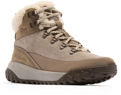 Braune Winter-Knöchelschuhe von Columbia mit Pelzbesatz und Schnürung. Braune Winter-Knöchelschuhe von Columbia mit Pelzbesatz und Schnürung.