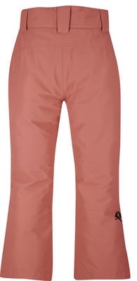 Damen-Skihose in Rosa mit Logo auf dem Bein.
