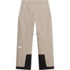 Beige Skihose mit schwarzen Details und The North Face Logo.