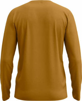 Rückansicht eines braunen Langarmshirts. Rückansicht eines braunen Langarmshirts.