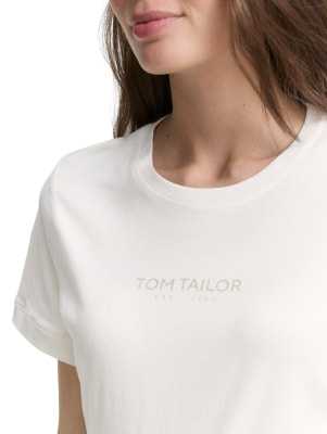 Tom Tailor Logo Print női póló