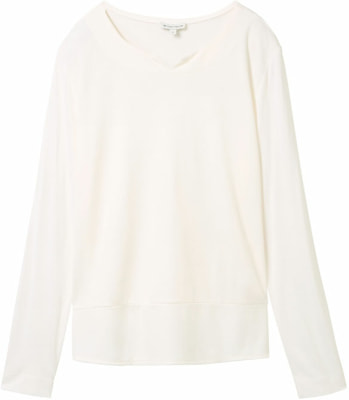 Tom Tailor TOM TAILOR Crew Neck Fabric Női L/S póló