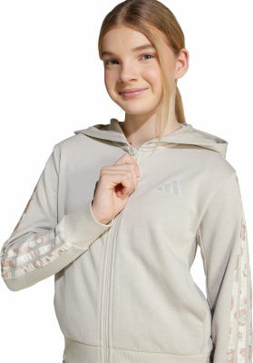 adidas 3-Streifen French Terry Kapuzenjacke