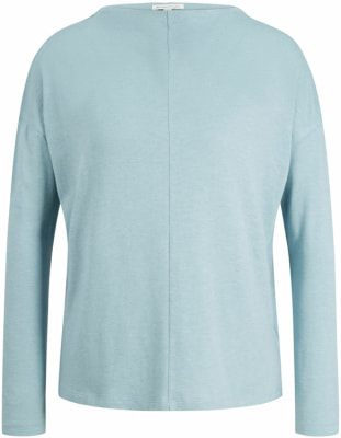 Tom Tailor TOM TAILOR Mock Neck Slub női póló hosszú ujjú