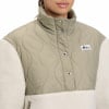McKinley Damenjacke mit gestepptem Oberteil und Sherpa-Ärmeln.