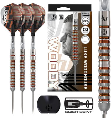 Harrows Luke Woodhouse 3 3er-Set Steel Dartpfeile Harrows Luke Woodhouse 3 3er-Set Steel Dartpfeile