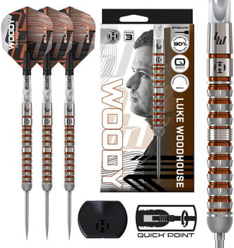 Harrows Luke Woodhouse 3 3er-Set Steel Dartpfeile