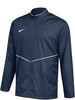 Dunkelblaue Nike-Jacke mit weißem Besatz und Logo.