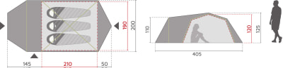 McKINLEY Vega 40.3 SW kempingsátor