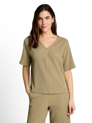 Tom Tailor  Stripe Structure női póló