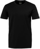 Schwarzes T-Shirt mit kurzen Ärmeln und Kempa-Logo am Ärmel.