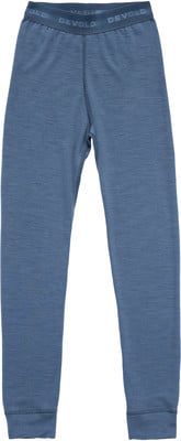Blaue Thermounterhose mit Devold-Markenlogo am Bund. Blaue Thermounterhose mit Devold-Markenlogo am Bund.