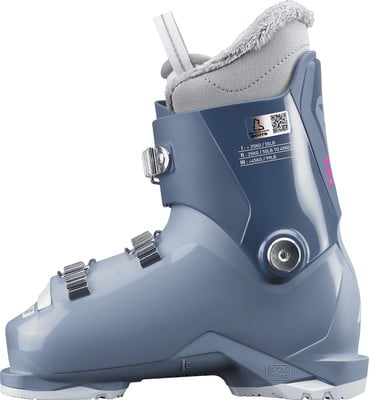 Kinder-Skischuh in Blau mit verstellbaren Schnallen und Futter. Kinder-Skischuh in Blau mit verstellbaren Schnallen und Futter.