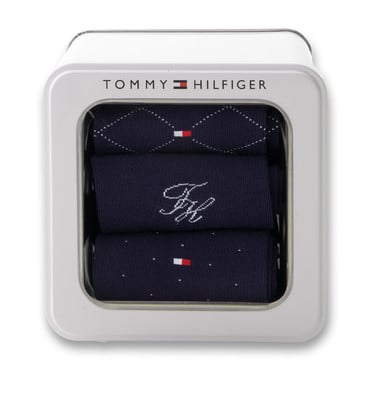 Tommy Hilfiger sötétkék zoknik díszdobozban. Tommy Hilfiger sötétkék zoknik díszdobozban.