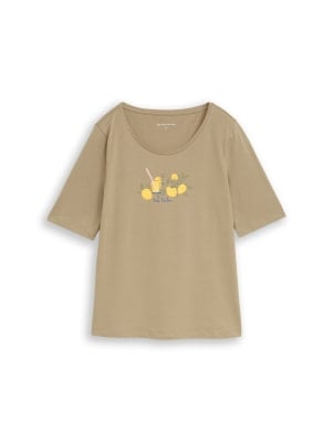 Tom Tailor Crew Neck Woman Print női póló