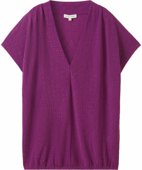 Tom Tailor TOM TAILOR Ajour V-Neck Női póló