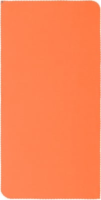 Orangener Stoff mit feiner Textur und gezacktem Rand. Orangener Stoff mit feiner Textur und gezacktem Rand.
