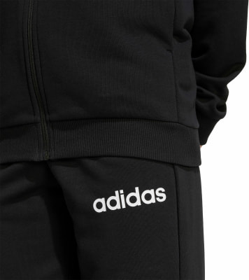 adidas J LIN FT TS 220 Jogginganzug mit Kapuze adidas J LIN FT TS 220 Jogginganzug mit Kapuze