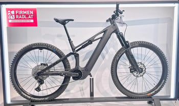 Ein vollgefedertes E-Bike mit modernem Design und hochwertigen Komponenten.