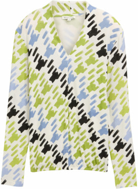 V-Neck AlloverPrint női hosszúujjú felső