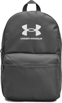 Schwarzer Rucksack von Under Armour mit weißem Logo und Schriftzug. Schwarzer Rucksack von Under Armour mit weißem Logo und Schriftzug.