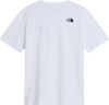 Weißes T-Shirt mit dem The North Face Logo auf der linken Brust.