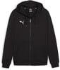 Schwarzer Puma Herren Hoodie mit Reißverschluss und Kapuze.