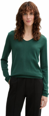 Tom Tailor Basic V-Neck női pulóver