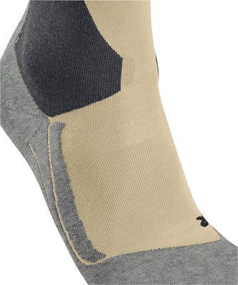 Dieser Socken hat beige, dunkelblaue und graue Farben mit geometrischem Muster. Dieser Socken hat beige, dunkelblaue und graue Farben mit geometrischem Muster.
