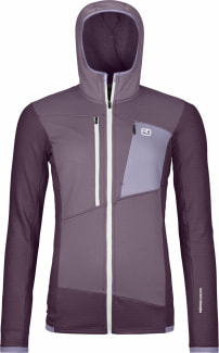 Fleece Grid Fleecejacke mit Kapuze