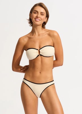 Seafolly Ecru Hipster Bikinihose Seafolly Ecru Hipster Bikinihose