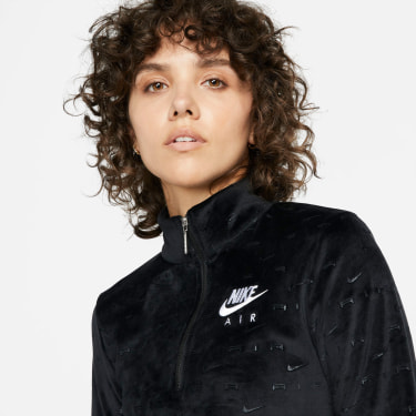 W NSW AIR VLR CROP QZ Langarmshirt