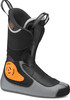 Innenschuh für Skischuhe mit orangefarbenem Detail und schwarzer Spitze.