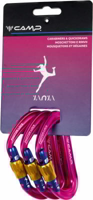 Camp Set: Photon Lock Janja 3 Schraubkarabiner, eloxier t, 23/8/9, 63g/Stk Camp Set: Photon Lock Janja 3 Schraubkarabiner, eloxier t, 23/8/9, 63g/Stk