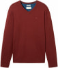 Tom Tailor Basic V-Neck férfi pulóver