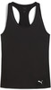 Schwarzes Puma-Tanktop mit Logo auf dem Rücken und der Vorderseite.